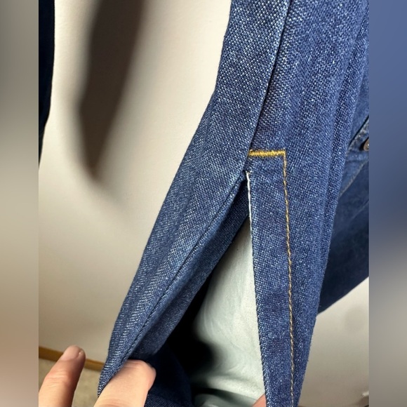 Frye Blue Denim Western Mini Dress size small - Picture 5 of 8